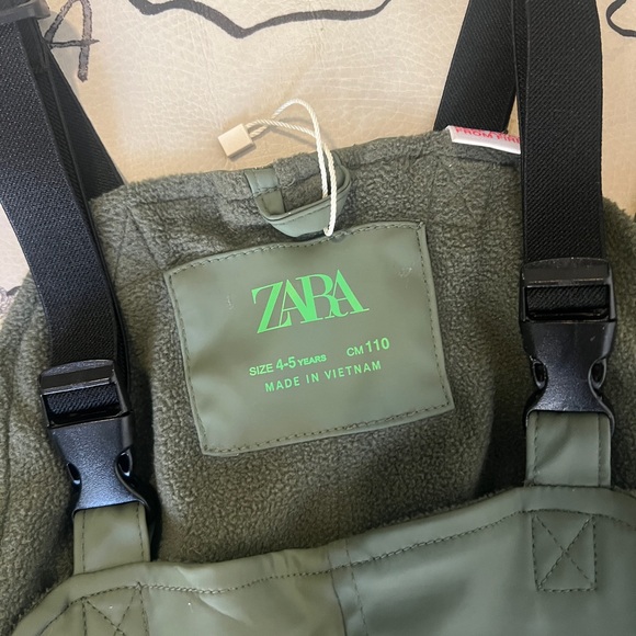 Zara Waterproof Bib Overall for Rain Snow 4-5 years - Picture 2 of 8